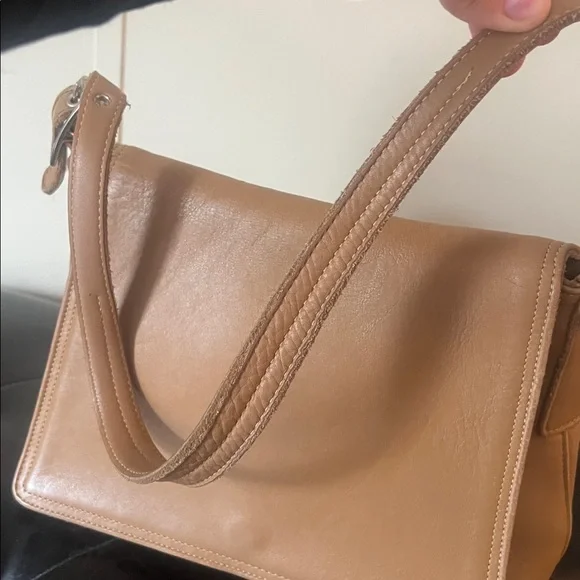 Tan Leather Shoulder Bag - Picture 6 of 14